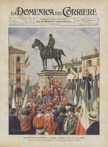 Garibaldi emlékművét Zocchi szobrász avatja fel Bolognában