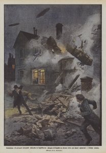 Német irányítható léghajók betörése Angliába, bombaeső néhány városra?