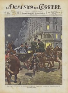 A német császár elleni támadás, miközben a brémai állomás felé tartott 6-án este
