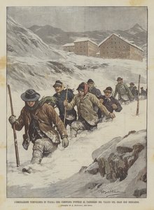 Ideiglenes vándorlás Olaszországba, a Gran San Bernardo-hágó kereszteződésénél karaván fog üzemelni