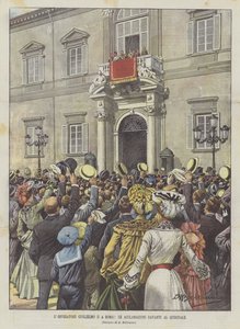 II. Vilmos császár Rómában, Az acclamations a Quirinal előtt