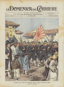 Oroszország és Japán háborúja, japán katonák érkezése Koreába