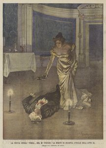 Maestro Puccini új Tosca-operája, Scarpia halála (II. felvonás döntője)
