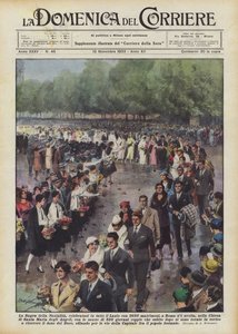 A Sagra della Nuzialita, amelyet Lazió-szerte 2620 esküvővel ünnepelnek, Rómában, ha megtartják? alkotó: Achille Beltrame