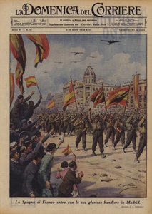 Franco Spanyolországa dicső zászlóival lép be Madridba