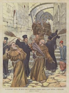 A tragikomikus Baruffa görög és ferences szerzetesek között a jeruzsálemi Szent Sírnál történt