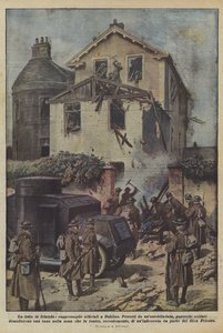 A harc Írországban, hivatalos megtorlás Dublinban alkotó: Achille Beltrame