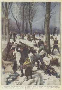 Nyomorúság és rendetlenség Bécsben alkotó: Achille Beltrame