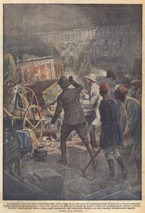 Az ókori Théba nagy kincseinek felfedezése egy fáraó sírjában alkotó: Achille Beltrame