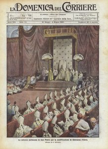 Az ünnepélyes ceremónia San Pietro-ban Jeanne d