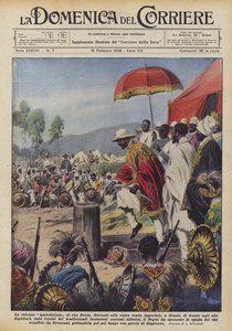 Ras Desta ünnepélyes átka alkotó: Achille Beltrame
