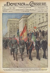 A madridi ünnepi fogadások az olasz hadsereg és haditengerészet képviseletei számára?