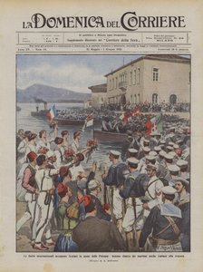 A Scutarit a hatalmak nevében elfoglaló nemzetközi flották a tengerészek ünnepi partraszállása is?