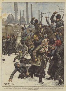 Népfelkelések Oroszországban, munkások, akik meg akarják akadályozni a kozákok szétszóródását?
