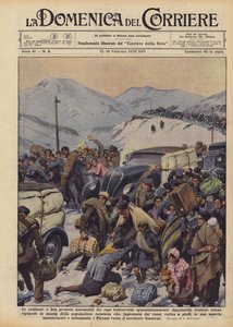 A bolsevik vezetők fényűző és jól védett autói, gyalázatos menekülők?