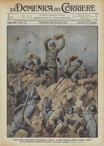 A Feltre zászlóalj Alpini lepikus védelme a Cima Valderoán