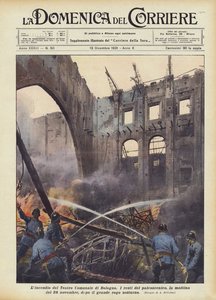 A bolognai Városi Színház tüze