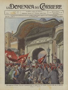 Tragikus óra Törökország számára, Enver bey megjelenik a Sublime Porte előtt rendelésre?