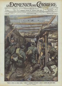 Amint egy ellenséges támadás fenyeget, az erősítések rohannak le a menedékekről, és rohannak, hogy elfoglalják helyüket a lövészárokban
