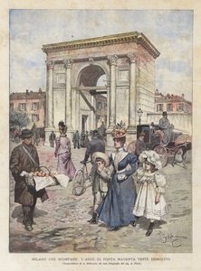 Milánó, ami eltűnik, a Porta Magenta Teste boltívét lebontották