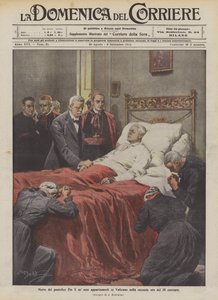 X. Pius pápa halála vatikáni lakásában 20. második órájában
