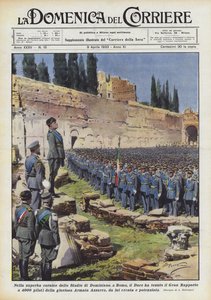A római Domitianus Stadion nagyszerű környezetében a Duce 4000-nél tartotta a Grand Reportot?