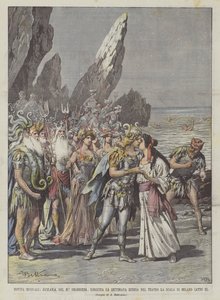 Musical Novita, Oceana, szerző: M ° Smareglia, a múlt héten adták elő a milánói La Scala Színházban (II. felvonás)
