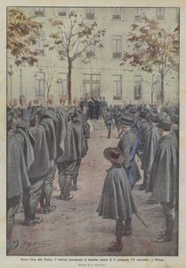 Új erők a hazának, kétezer 3. kategóriás újonc ünnepélyes esküje november 11-én Milánóban