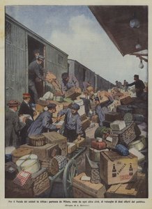 A katonák karácsonyára Afrikában indulás Milánóból, mint bármely más városból, lavinák?