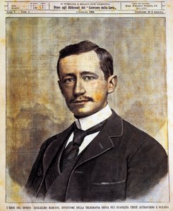 Guglielmo Giovanni Maria Marconi portréja (Bologna alkotó: Achille Beltrame
