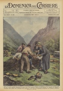 Mielőtt elhagyta SantAnna di Valdierit San Rossore-ba, S M a királynő egy másik istent alkotott? alkotó: Achille Beltrame