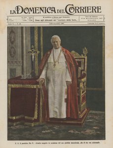 S S X. Pius pápa, papi jubileuma alkalmából kivégzett arckép, amelyet most ünnepelnek