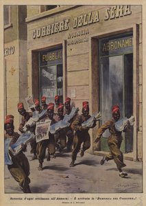 Vignetta dogni hét Asmarában alkotó: Achille Beltrame