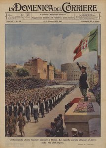 Hetvenezer fasiszta nő gyűlt össze Rómában
