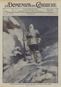 A háború szélső határain, haladó kilátás ránk, a festői téli birtokon
