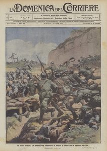 A Lemerle-hegyen a Forli-dandár ellentámadásba lendül és veséig szuronyával üldözi az ellenséget.
