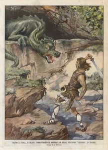 La Scala Színház, Milánó, Siegfried harca a sárkánnyal, az Operában Siegfried Di Wagner