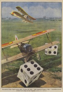 A szárnyas férfiak különös mulatsága alkotó: Achille Beltrame