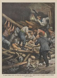 Az alagút sziklái alatt tíz napig tartó temetés után egy olasz munkást emeltek ki élve?
