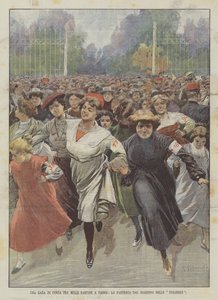Egy futóverseny ezer Sartine között Párizsban, Indulás a Tuileries-kertből