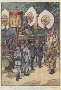 Egy festői Annamite szertartás Nogent-sur-Marne-ban (Franciaország) a templom felszentelésére?