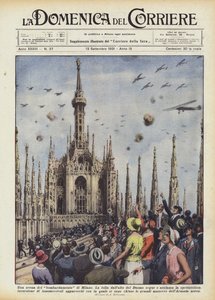 Jelenet Milánó bombázásából