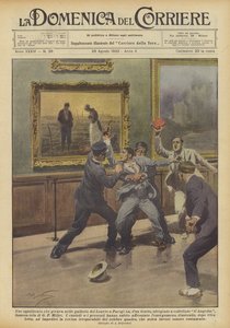 Egy tébolyult ember, aki körbejárta a párizsi Louvre galériáit, hirtelen?