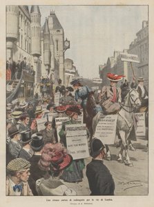 Szufrazsettek furcsa menete London utcáin
