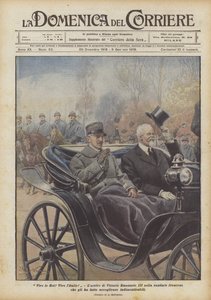 Éljen a király! Éljen Olaszország! Vittorio Emanuele III érkezése a francia fővárosba, hogy őt?