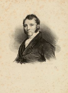 Ismeretlen férfi portréja pajeszokkal alkotó: Achille Devéria