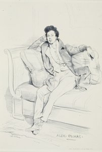 Alexandre Dumas portréja alkotó: Achille Devéria