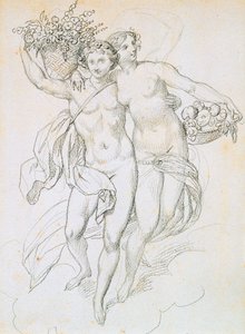 Psyche és Cupido, 1820-1857 alkotó: Achille Devéria