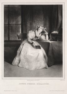 Álmodozás. alkotó: Achille Devéria
