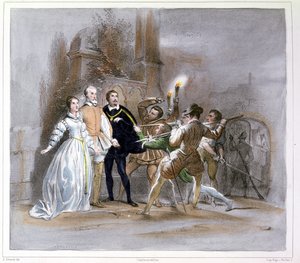 Jelenet Giacomo Meyerbeer (1791-1864) A hugenották (1836) című művéből